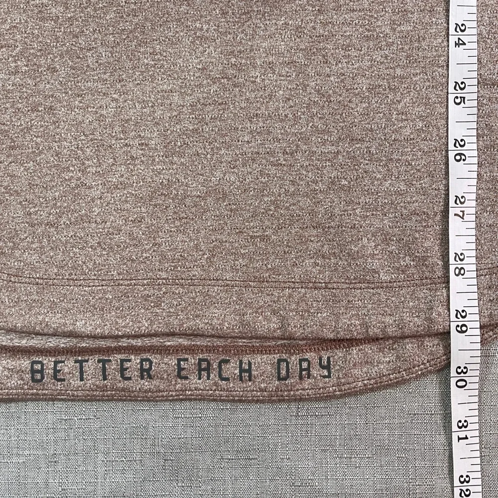 Lululemon Drysense Short Sleeve Training‎ Shirt Mens M Heathered Savannah Rust